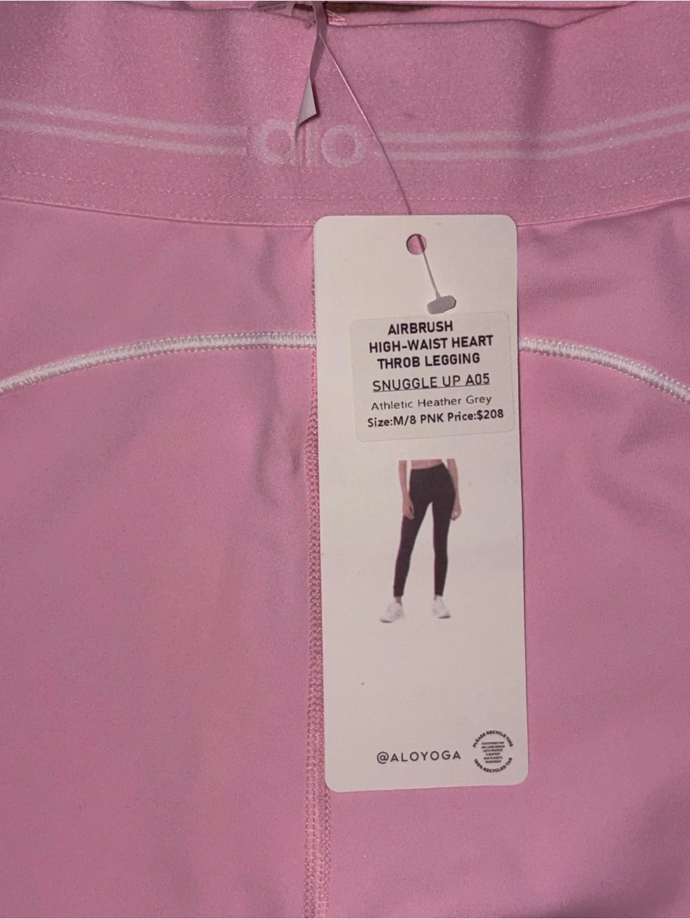 Women’s Pink Alo Sports Bra & Legging Set - Picture 2 of 5